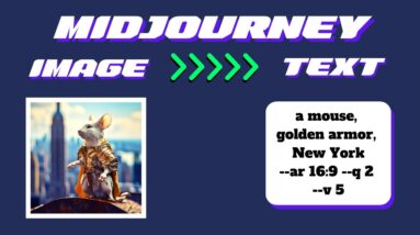 Midjourney Image to Text - NEW FEATURE - My First Impression