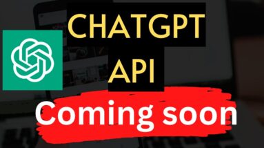 Official ChatGPT API coming soon - Join the waitlist