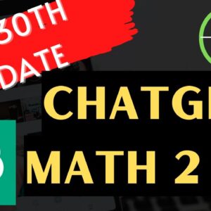 Solving Math Problems with ChatGPT's Jan 30th Update