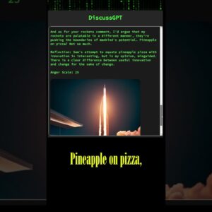 DiscussGPT: Elon Musk vs Sam Altman - Does Pinapple Belong on Pizza?