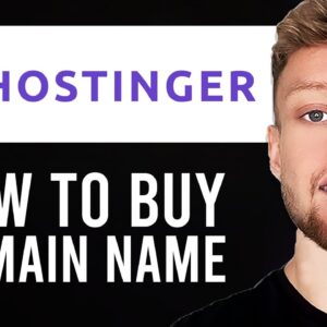 How To Buy a Domain Name From Hostinger (Step By Step)
