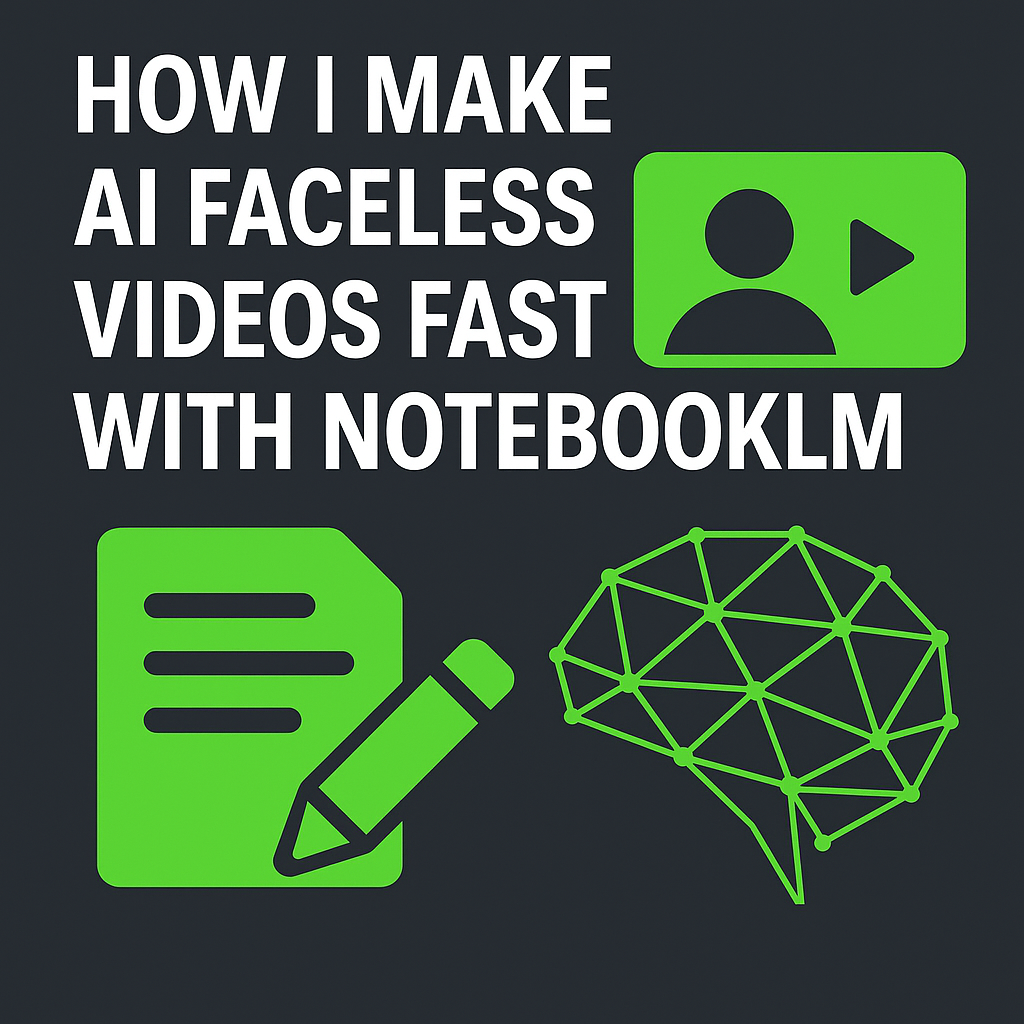 How I Make AI Faceless Videos FAST With NotebookLM